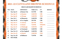 Printable 2021 2022 Cleveland Browns Schedule