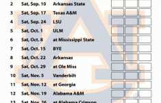 Printable Auburn Football Schedule 2021 Printable Schedule
