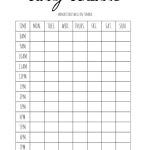 Printable Study Schedule School Timetable Study