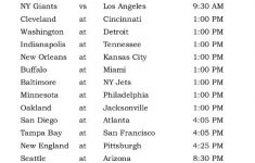Printable Week 7 NFL Schedule Pick Em Sheets Printable