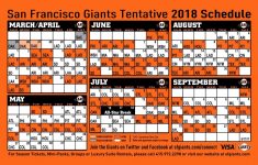 San Francisco Giants 2022 Schedule Printable