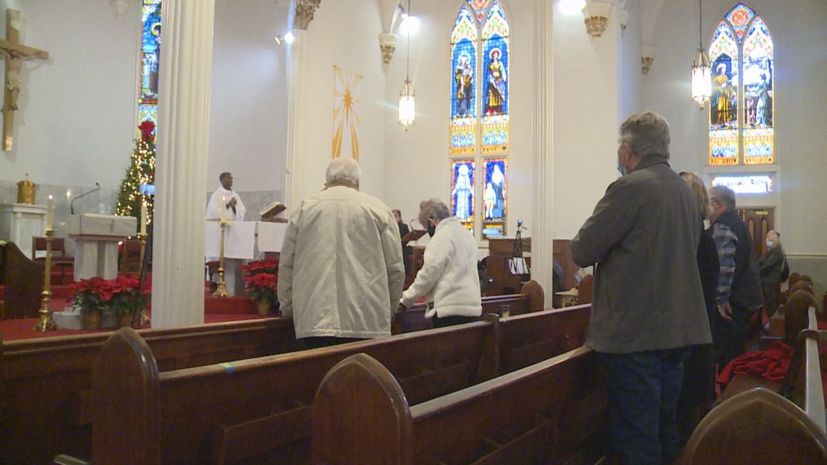 St Patrick Catholic Church Holds Annual Midnight Mass