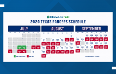 Texas Rangers Release 2020 Schedule Newswest9