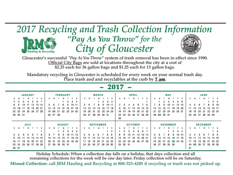 Trash Collection On Holiday Schedule For MLK Day Cape 