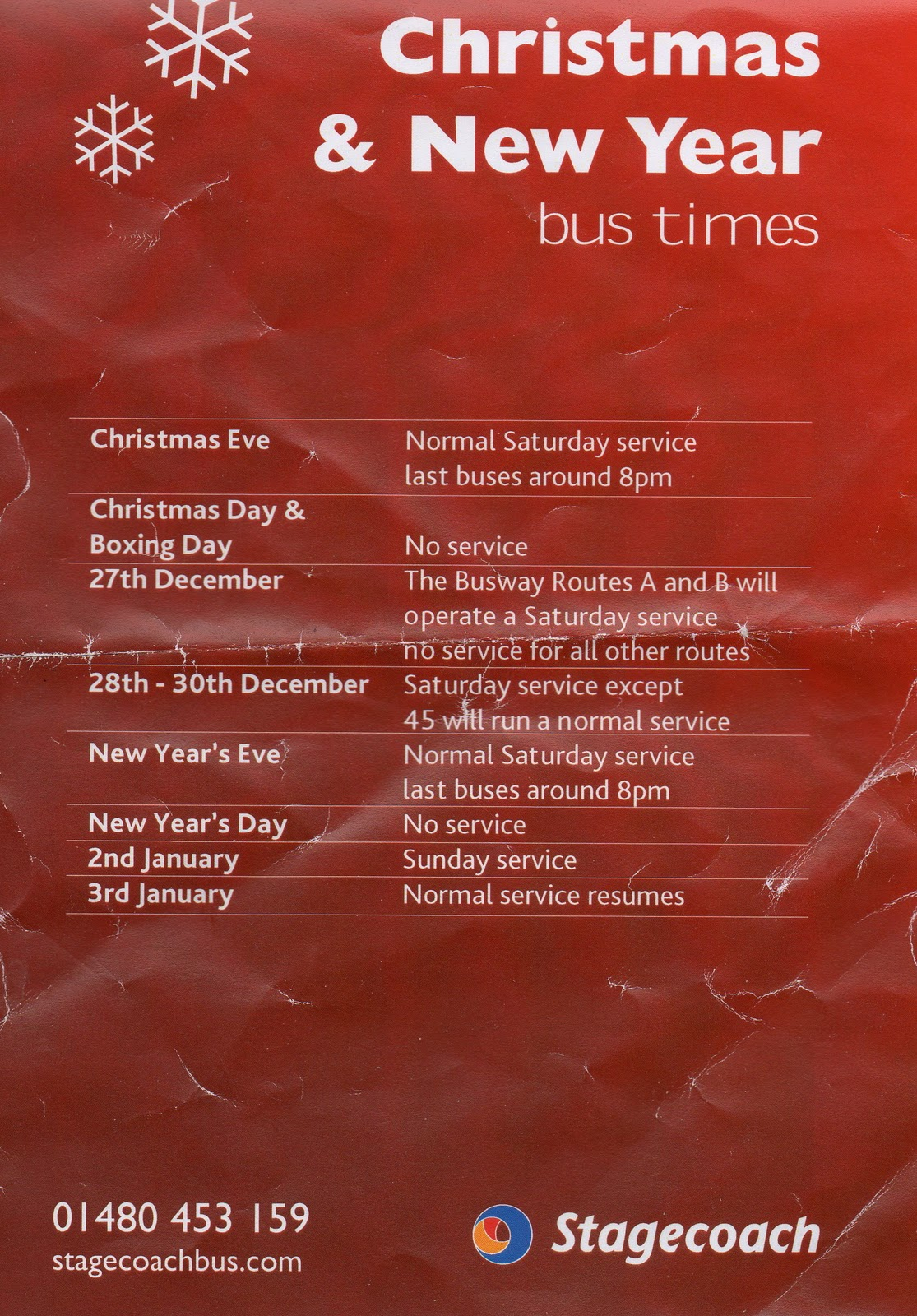 Travelling The Cambridgeshire Guided Busway Christmas 