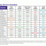 UPS FedEx 2015 Year End Holiday Schedules Refund Retriever