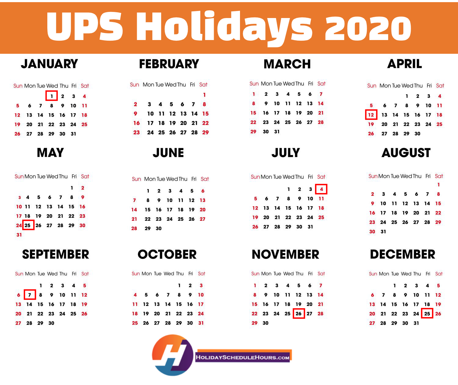 UPS Holiday Schedule 2020 Correct List Of UPS Holidays