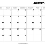 20 August 2022 Calendar Printable PDF US Holidays