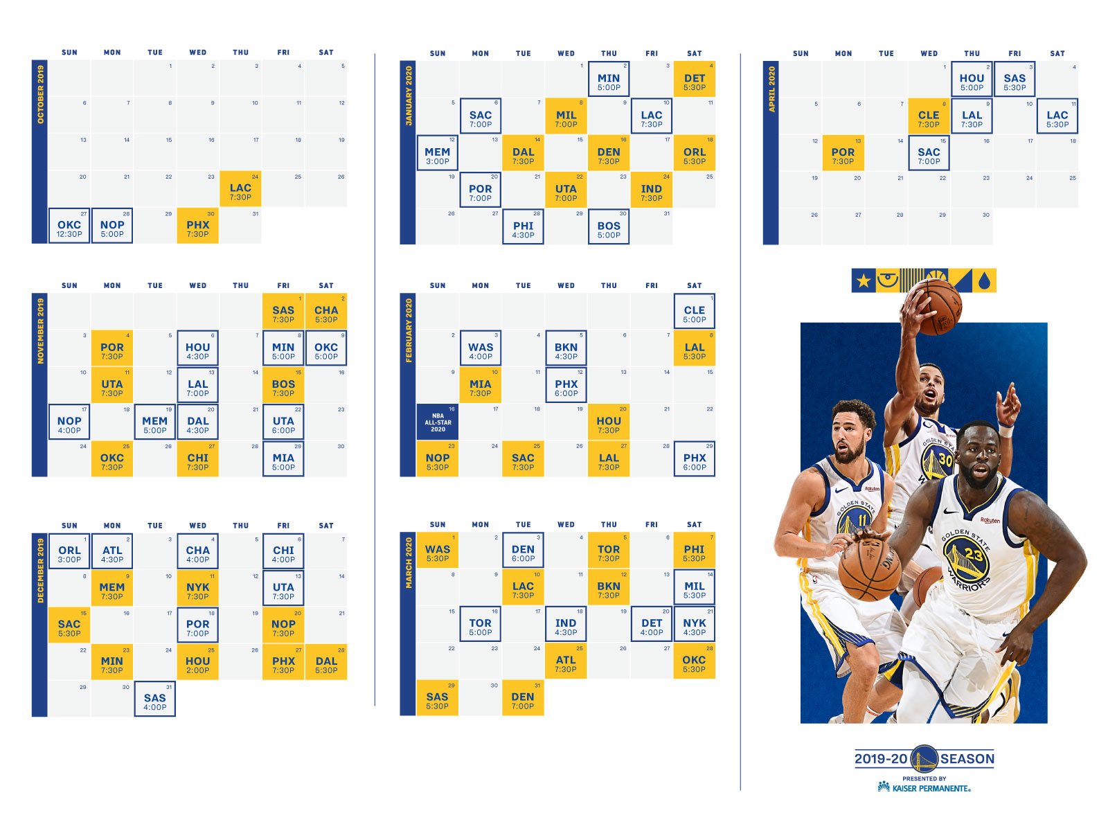 20222023 Golden State Warriors Schedule Printable Printable Schedule