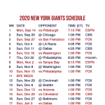 2020 2021 New York Giants Lock Screen Schedule For IPhone
