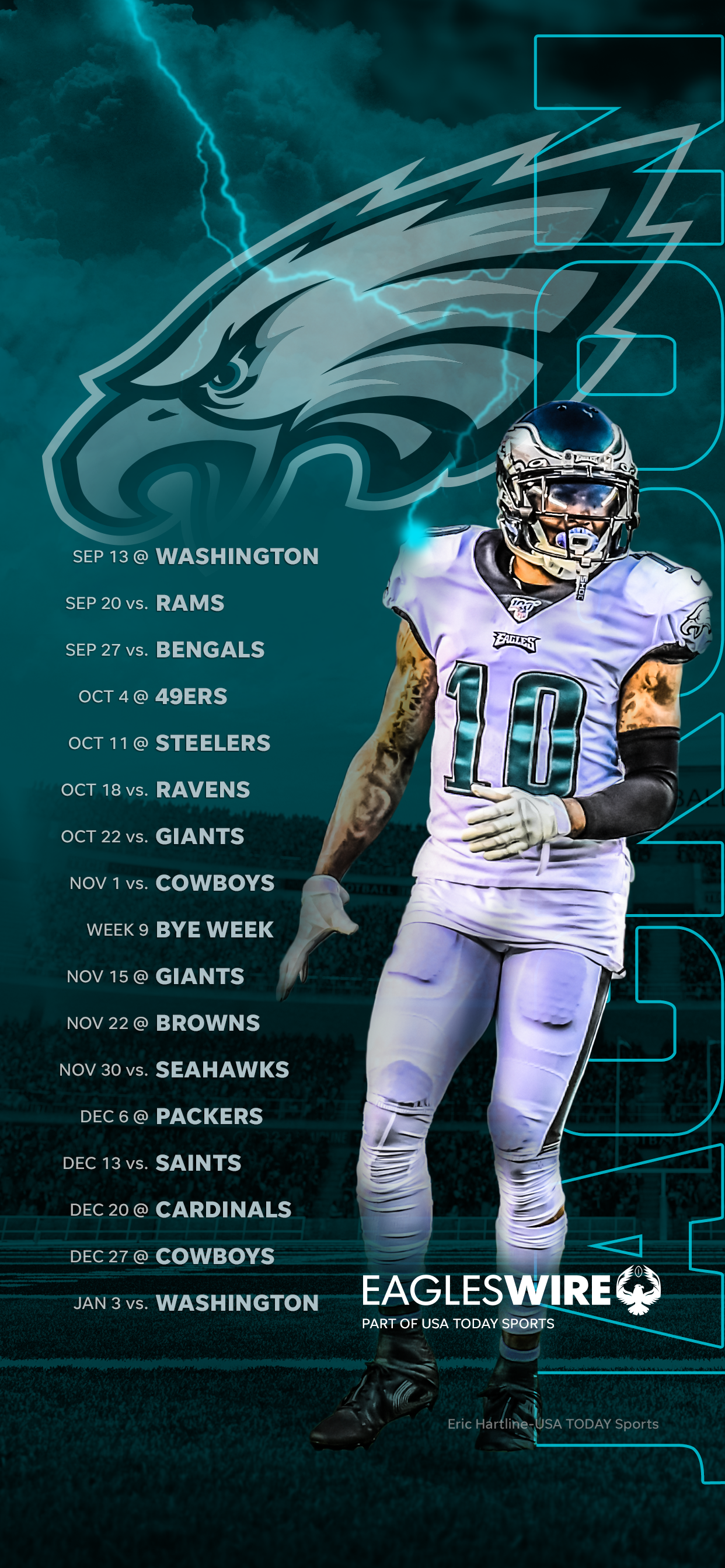 2020 Philadelphia Eagles Schedule