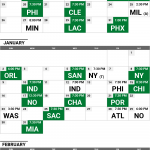 2021 2022 Boston Celtics Printable Schedule NBC Sports