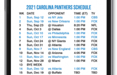 2021 2022 Carolina Panthers Lock Screen Schedule For