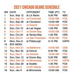 2021 2022 Chicago Bears Lock Screen Schedule For IPhone 6