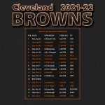 2021 2022 Cleveland Browns Wallpaper Schedule