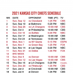 2021 2022 Kansas City Chiefs Lock Screen Schedule For