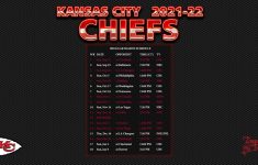 2021 2022 Kansas City Chiefs Wallpaper Schedule