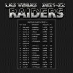 2021 2022 Las Vegas Raiders Wallpaper Schedule