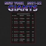 2021 2022 New York Giants Wallpaper Schedule