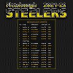 2021 2022 Pittsburgh Steelers Wallpaper Schedule
