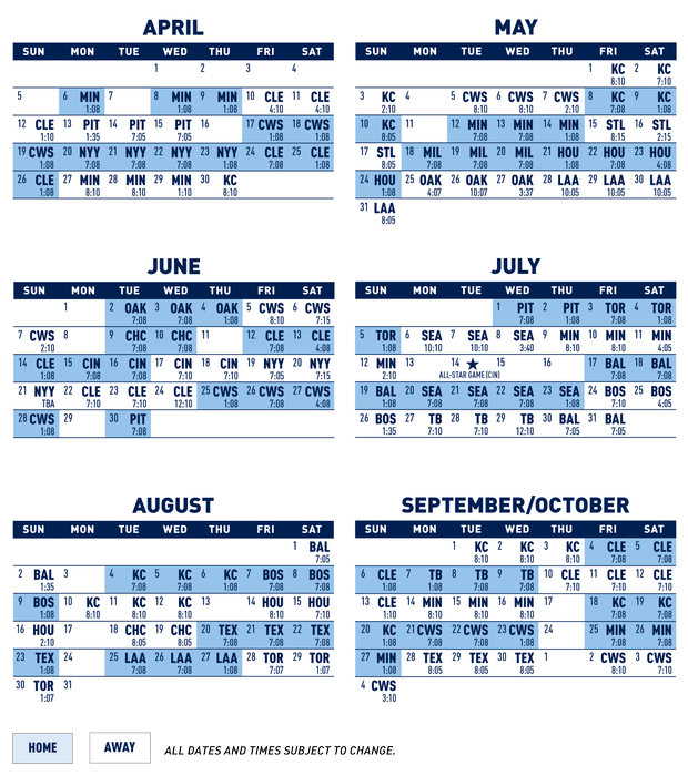 2022 Detroit Tigers Printable Schedule Printable Schedule