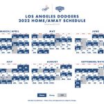 2022 Los Angeles Dodgers Schedule Details Opening Day Vs