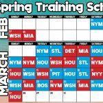 2022 MLB Spring Training Schedule Released Roger Dean