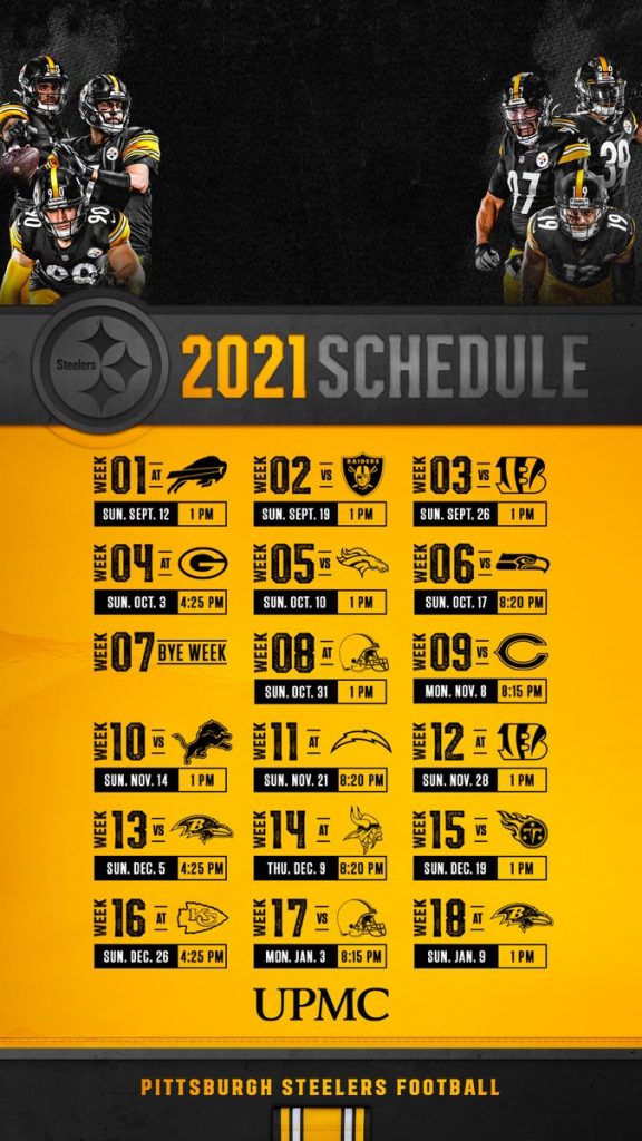2022 Printable Pittsburgh Steelers Schedule Printable