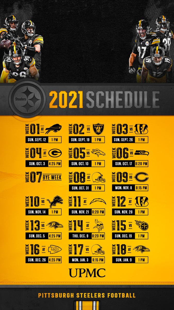 2022 Printable Pittsburgh Steelers Schedule Printable 
