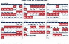 2022 Printable Schedule Red Sox