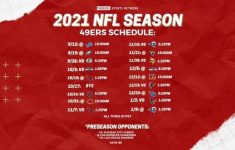 49Ers Schedule 2021 2022 San Francisco 49ers Schedule