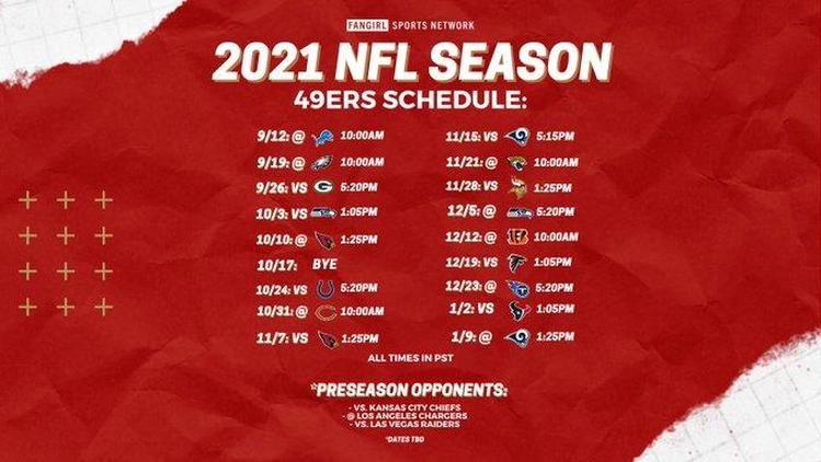 49Ers Schedule 2021 2022 San Francisco 49ers Schedule