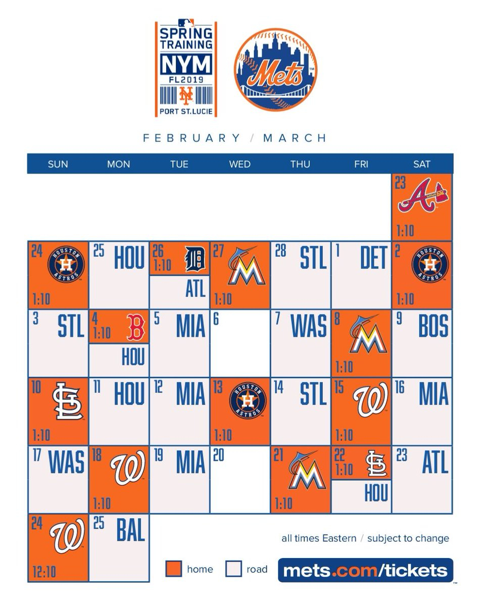 Anthony DiComo On Twitter The Mets 2019 Spring Training 