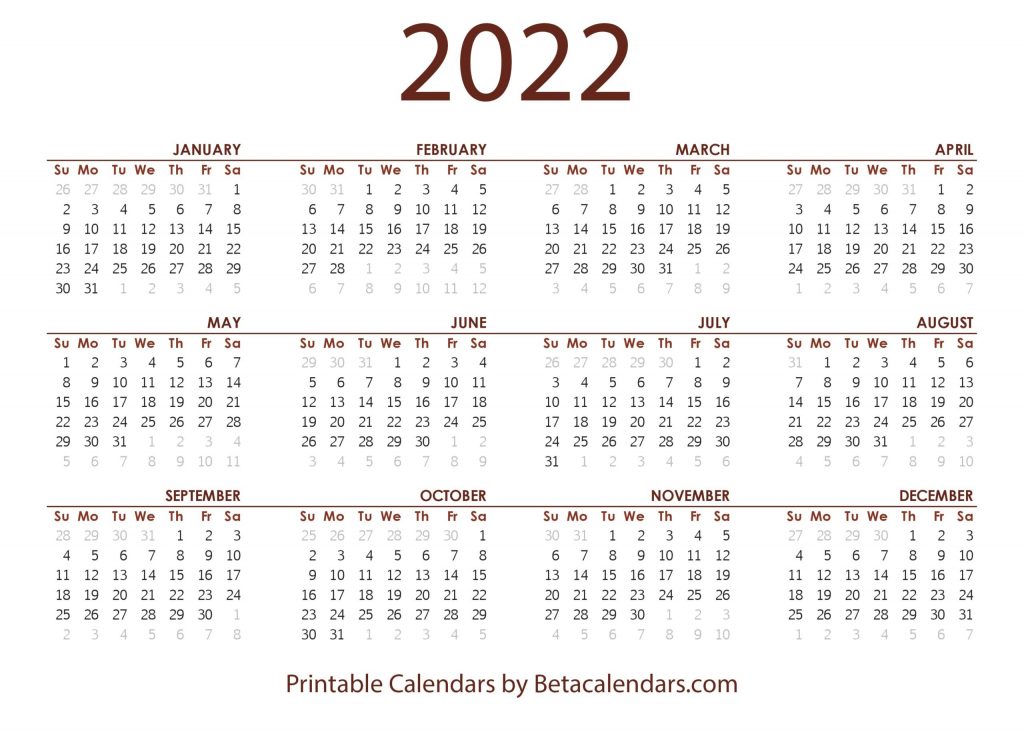 Calendar 2022 What Are The Holidays In 2022 Lisbdnet