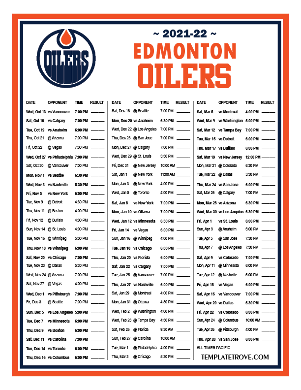 Calgary Flames Home Schedule 2022 23 Printable Printable