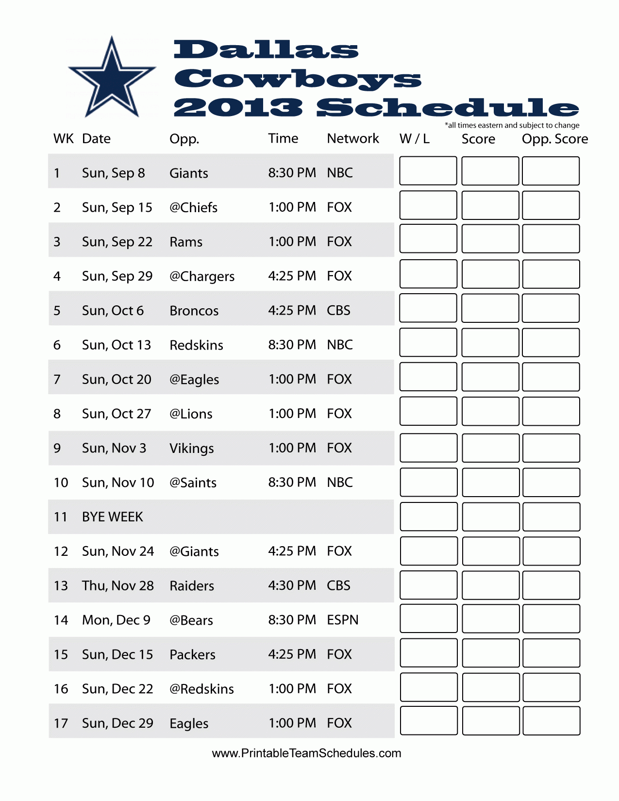 Catch Free Printable Nfl Season Schedule Calendar 