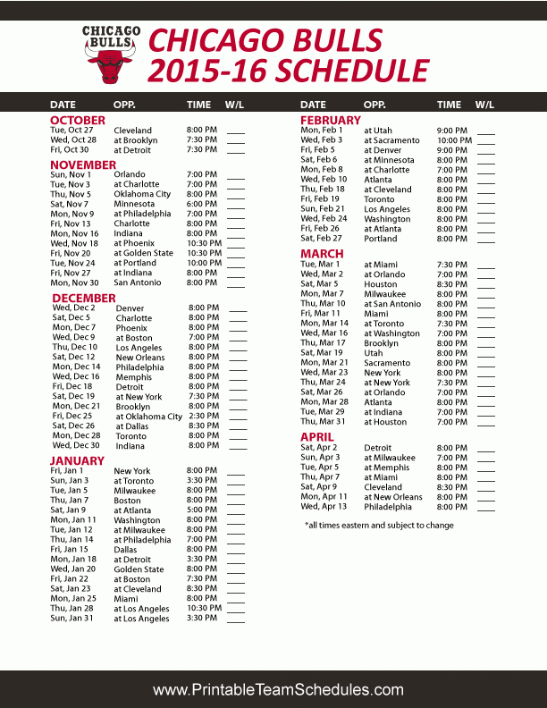 Chicago Bulls Schedule 2015 16 San Antonio Spurs 