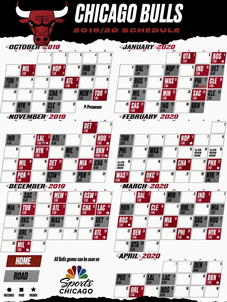 Chicago Bulls Schedule Channel