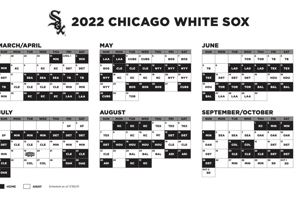 Chicago White Sox 2022 Schedule Is Out South Side Sox