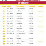 Chiefs Game Schedule Whizz Bang Blogger Photos