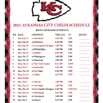 Chiefs Schedule 2022 Michael Yoder