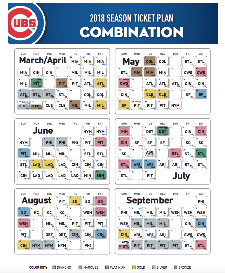 Clean Chicago Cubs Schedule Printable Derrick Website