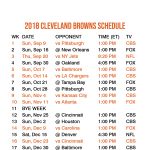 Cleveland Browns Printable Schedule PrintableTemplates