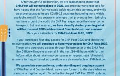 CMAFest 2021 Cancelled Chris Country