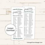 Come Follow Me 2020 Schedule Double Sided Bookmark