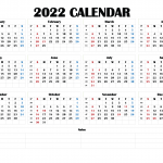 Free Printable 2022 Calendar By Month 22ytw190