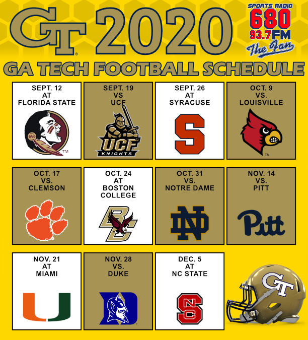 Georgia Football Schedule 2020 Football Schedule West 