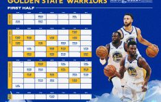 Golden State Warriors Printable Schedule 2021