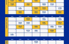 Golden State Warriors Printable Schedule 2021 2022