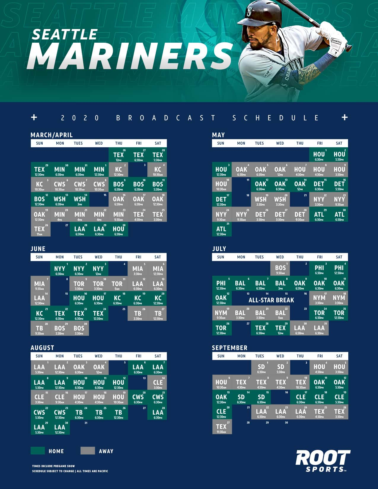 Mariners Schedule Seattle Mariners The 2021 Mariners 